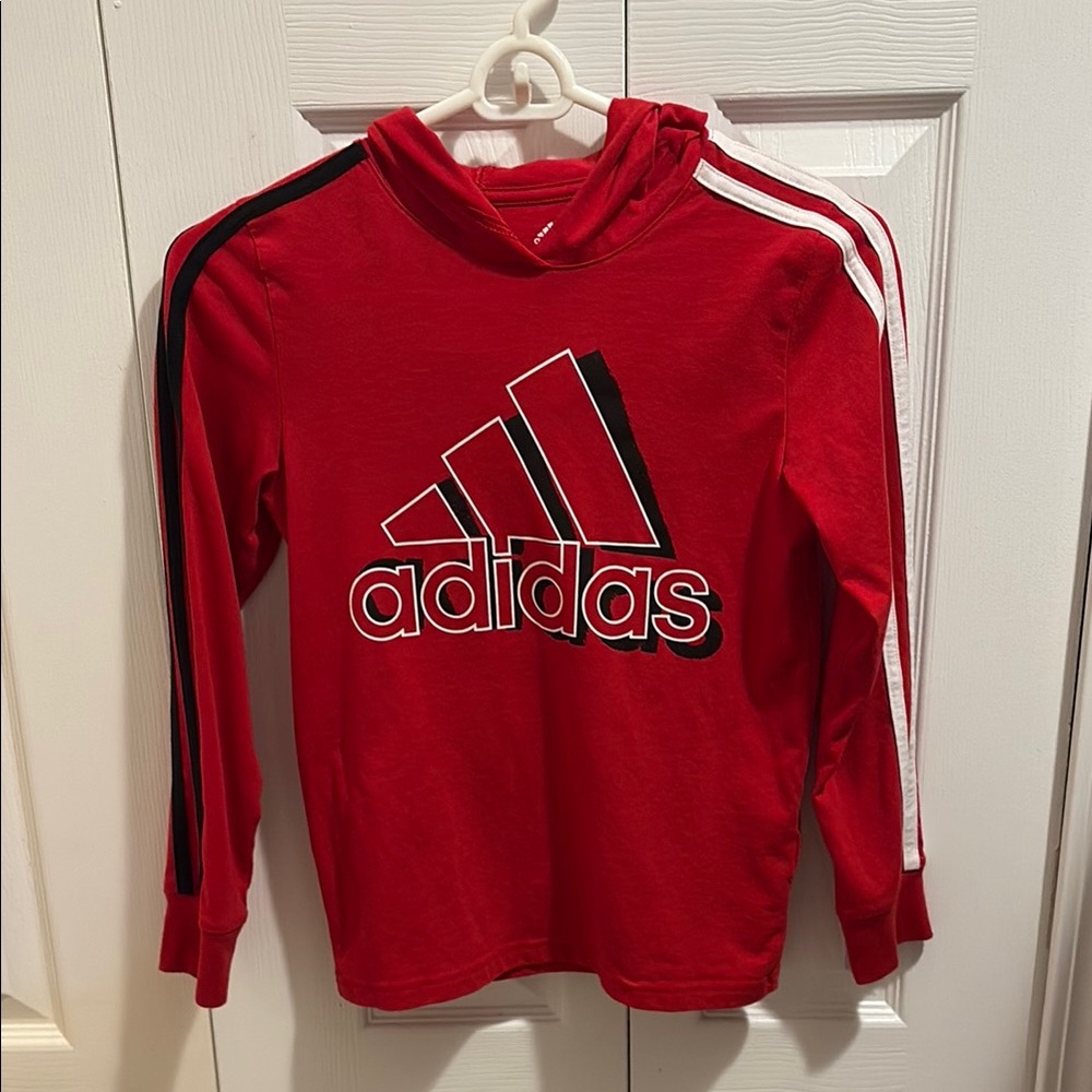 Adidas Kids Red Long Sleeve Shirt